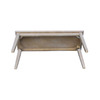 International Concepts Shaker Styled Bench, Washed Gray Taupe BE09-39